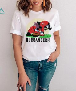 Angry Stitch character player Tampa Bay Buccaneers football logo shirt