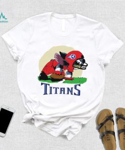Angry Stitch character player Tennessee Titans football logo shirt