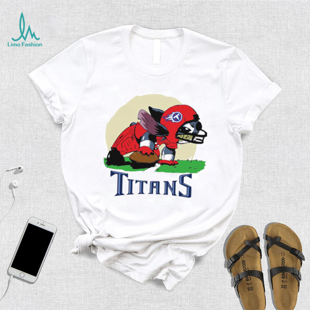 Angry Stitch character player Tennessee Titans football logo shirt Angry Stitch character player Tennessee Titans football logo shirt