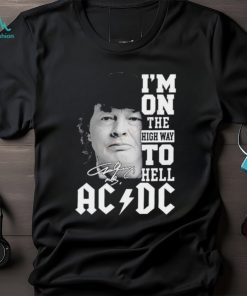 Angus Young Ac Dc I’M On The Highway To Hell Signatures Shirt