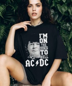 Angus Young Ac Dc I’M On The Highway To Hell Signatures Shirt