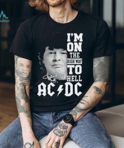 Angus Young Ac Dc I’M On The Highway To Hell Signatures Shirt