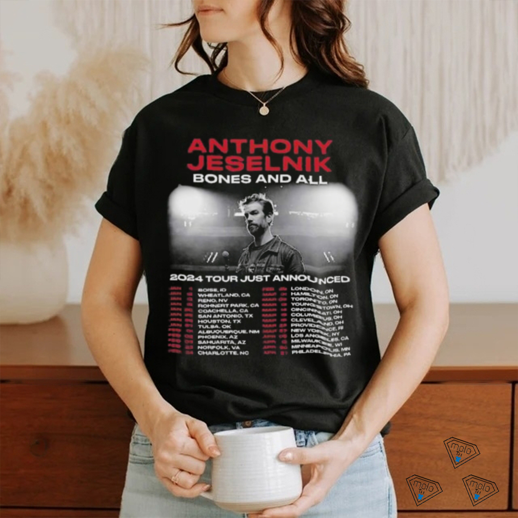 Anthony Jeselnik Bones and All 2024 Tour T shirt Anthony Jeselnik Bones and All 2024 Tour T shirt