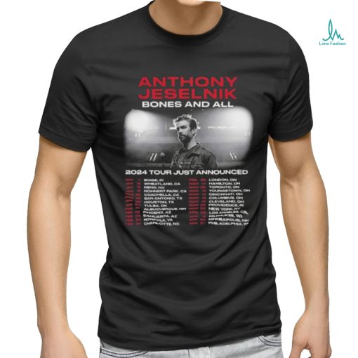 Anthony Jeselnik Bones and All 2024 Tour T shirt