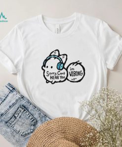 Anxiety Fox Sorry I Can’t Hear You I’m Vibing Shirt