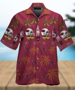 Arizona Cardinals Merch Tropical Short Sleeve Hawaiian Shirt