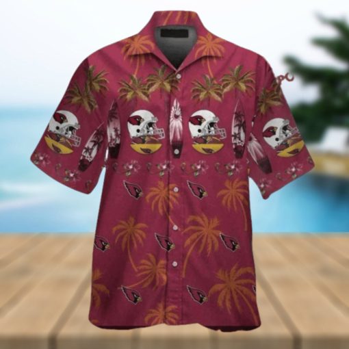 Arizona Cardinals Merch Tropical Short Sleeve Hawaiian Shirt