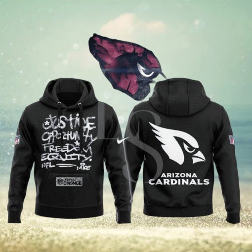 Arizona Cardinals NFL Justice Opportunity Equity Freedom Hoodie 3D