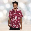 Short Sleeve Atlanta Falcons Hawaiian Shirt Tropical Button Up