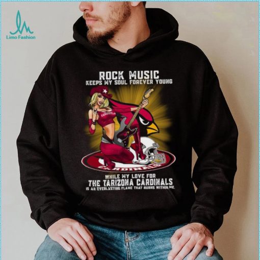 Arizona Cardinals rock music keep my soul forever young shirt