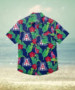 Arizona Wildcats Floral Hawaiian Shirt