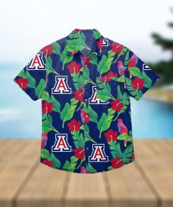 Arizona Wildcats Floral Hawaiian Shirt