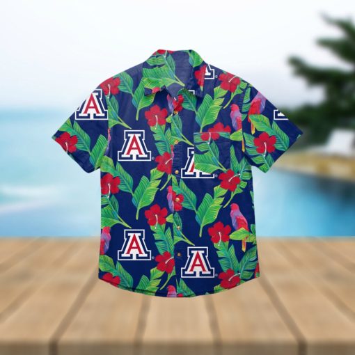 Arizona Wildcats Floral Hawaiian Shirt