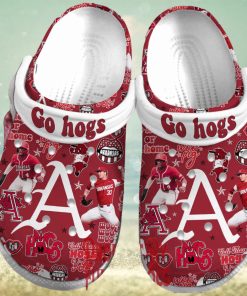 Arkansas Razorbacks Baseball Crocs Shoes