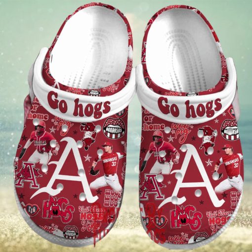Arkansas Razorbacks Baseball Crocs Shoes