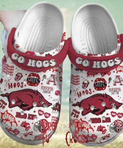 Arkansas Razorbacks Go Hogs Football Crocs Shoes