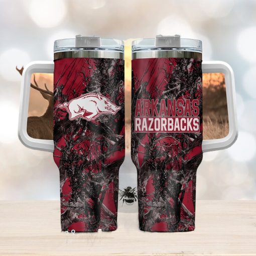 Arkansas Razorbacks Realtree Hunting 40oz Tumbler