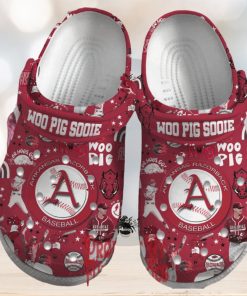 Arkansas Razorbacks Woo Pig Sooie Crocs Shoes