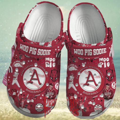 Arkansas Razorbacks Woo Pig Sooie Crocs Shoes