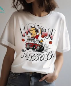 Arkansas Razorbacks coach Eric Musselman hop on the muss buss shirt
