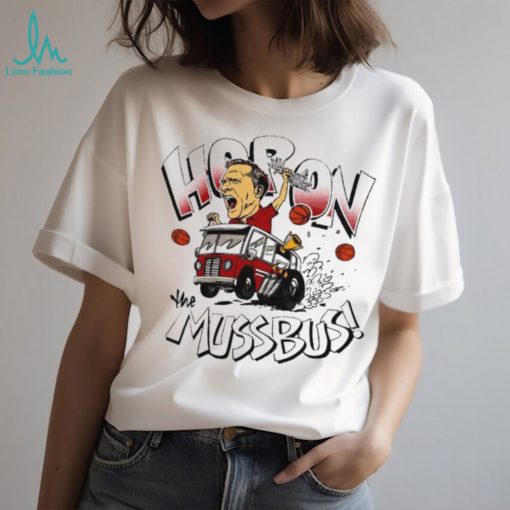 Arkansas Razorbacks coach Eric Musselman hop on the muss buss shirt
