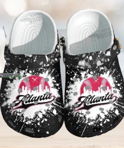 Atlanta Baseball Custom Crocs – Sport Beach Shoes Crocs Birthday Gift