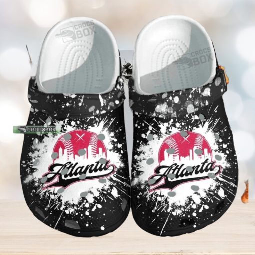 Atlanta Baseball Custom Crocs – Sport Beach Shoes Crocs Birthday Gift