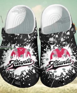 Atlanta Baseball Custom Crocs – Sport Beach Shoes Crocs Birthday Gift