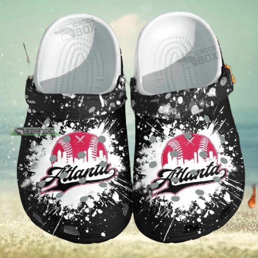 Atlanta Baseball Custom Crocs – Sport Beach Shoes Crocs Birthday Gift