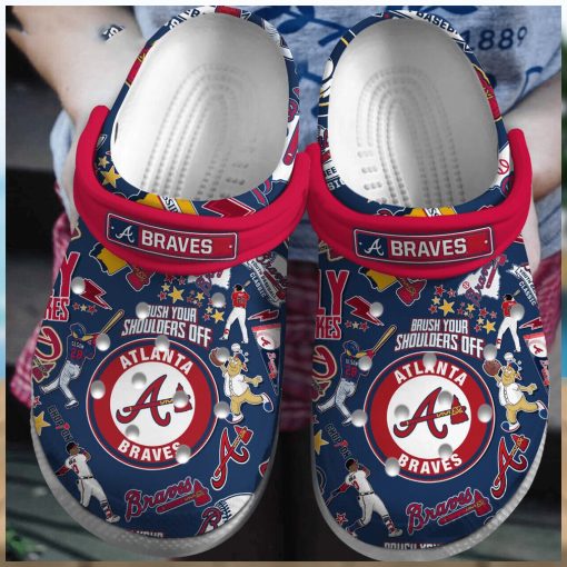 Atlanta Braves Baseball Team Major League Sport Custom Name Crocs