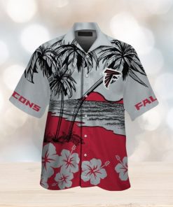 Atlanta Falcons Button Up Hawaiian Short Sleeve Tropical Shirt