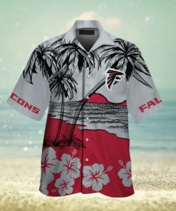 Atlanta Falcons Button Up Hawaiian Short Sleeve Tropical Shirt