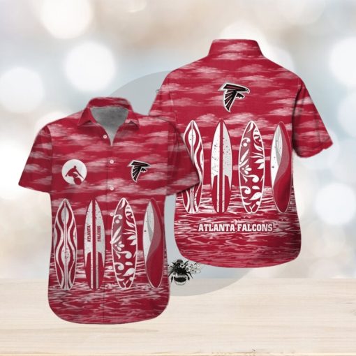 Atlanta Falcons Button Up Shirt Hawaiian Tropical Short Sleeve Unique Design