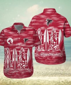 Atlanta Falcons Button Up Shirt Hawaiian Tropical Short Sleeve Unique Design