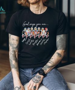 Atlanta Falcons God Says You Are Unique Special Lovely Precious Strong Chosen Forgiven Shirt