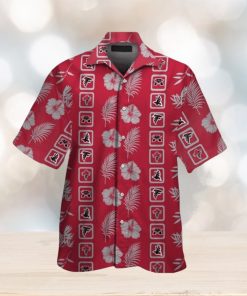 Atlanta Falcons Hawaiian Elegance Short Sleeve Shirt Button Up Tropical Design