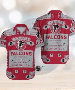 Atlanta Falcons Shirt Button Up Hawaiian Short Sleeve Tropical