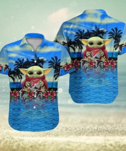 Atlanta Falcons Short Sleeve Hawaiian Shirt Tropical Button Up