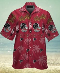 Atlanta Falcons Short Sleeve Tropical Hawaiian Shirt Button Up