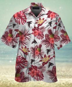 Atlanta Falcons Tropical Design Hawaiian Short Sleeve Shirt Button Up