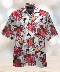 Atlanta Falcons Tropical Design Hawaiian Short Sleeve Shirt Button Up