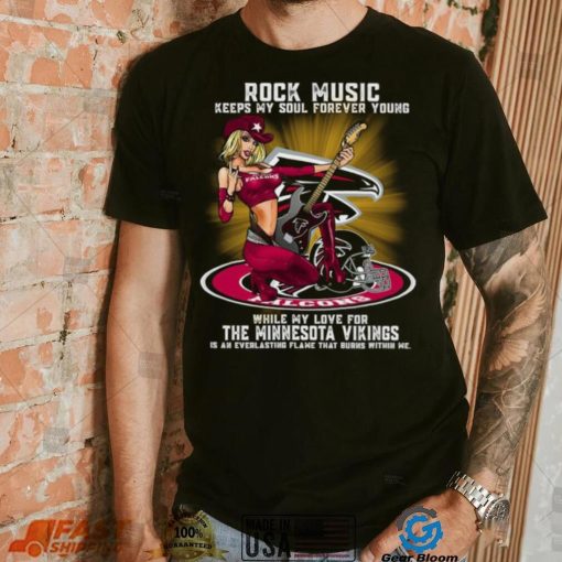 Atlanta Falcons rock music keep my soul forever young shirt