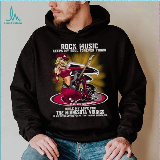 Atlanta Falcons rock music keep my soul forever young shirt