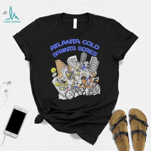 Atlanta gold sprints series caricature shirt