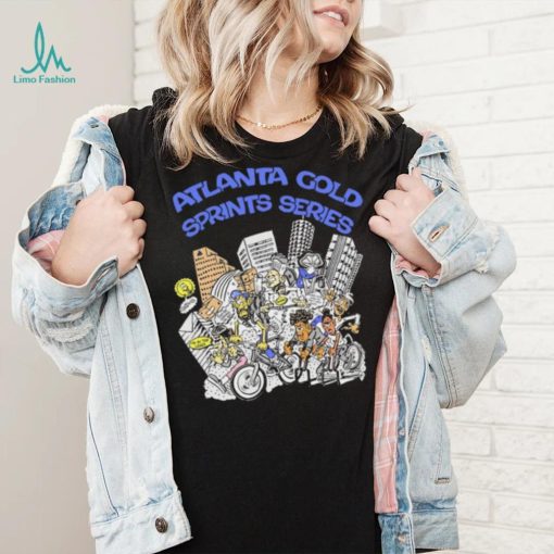 Atlanta gold sprints series caricature shirt