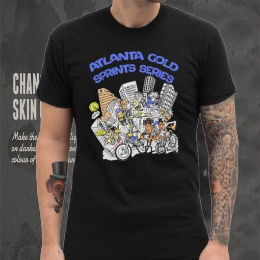 Atlanta gold sprints series caricature shirt