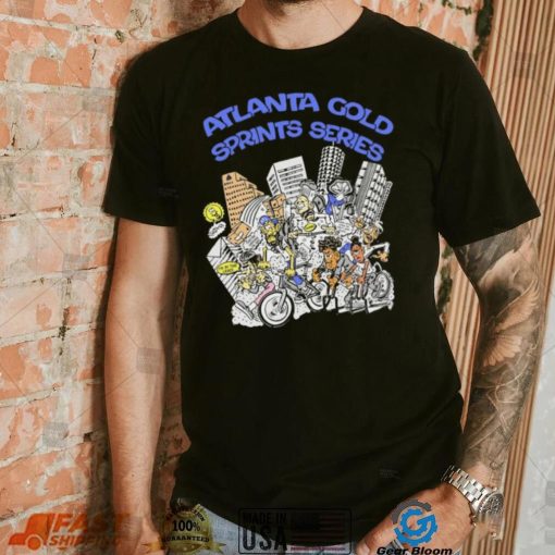 Atlanta gold sprints series caricature shirt