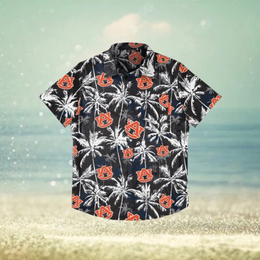 Auburn Tigers Black Floral Hawaiian Shirt