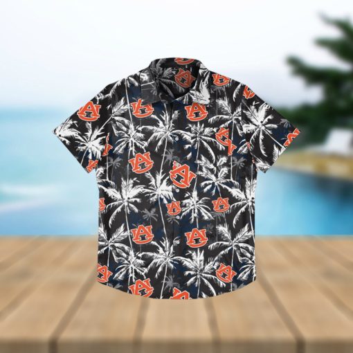 Auburn Tigers Black Floral Hawaiian Shirt