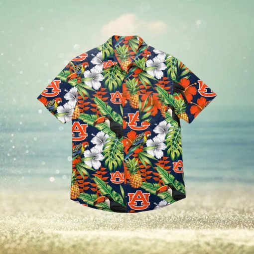 Auburn Tigers Floral Hawaiian Shirt